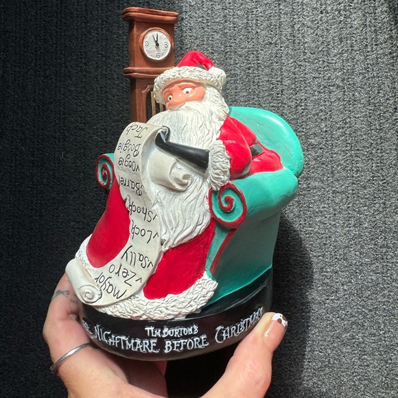 Nightmare Before Christmas The Mayor Santa Naughty List Chair Grandfather Clock - Picture 4 of 11